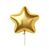 AI generated Dazzling Star Balloon Design Kit png