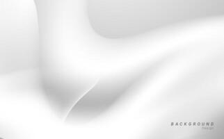 Abstract minimalist layer white wavy dynamic futuristic vector background design