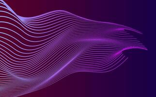 Abstract soundwave futuristic purple black vector background design