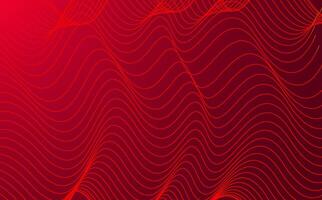 Abstract red line wavy vector background design