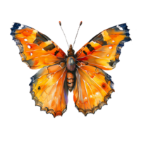 ai generiert anmutig Schmetterling Flügel im Aquarell Clip Art png