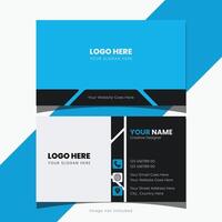 Simple business card design template . vector