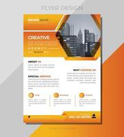 Marketing flyer template modern business proposal creative and professional layout for Corporate business. And also abstract business flyer , IT company flyer and vector illustration template