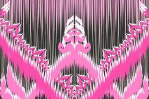 Bohemian Chic Handmade Ikat Fabric Pattern Unveiling Timeless Asian Tradition and Artistry. vector