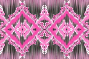 Bohemian Chic Handmade Ikat Fabric Pattern Unveiling Timeless Asian Tradition and Artistry. vector