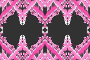 Bohemian Chic Handmade Ikat Fabric Pattern Unveiling Timeless Asian Tradition and Artistry. vector
