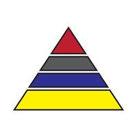 pyramid icon vector