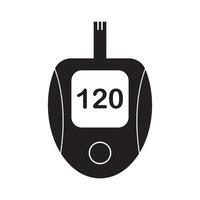 blood sugar meter icon vector