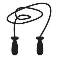 skipping rope icon vector