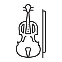 violin icon vector