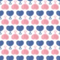Winter activity wrapping paper pattern design. Square concept repeated background isolated on white. Cross pattern composition with different sledding board. Sledge hand drawn flat vector illustration