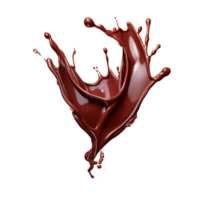 ai genererad isolerat strömmande smält choklad, säkerställa en frestande utseende i kulinariska mönster png