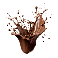 ai generado Derretido chocolate transparencia en un claro fondo, sin costura integración seguro png