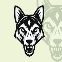 Wolf Head Mascot Vector Illustrations