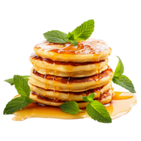 AI generated Clear Cut Syrup Bottle Image, Professional and Neat Culinary Graphics Guaranteed png