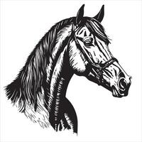 caballo silueta animal logo negro caballos gráfico vector ilustración