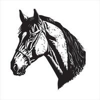 caballo silueta animal logo negro caballos gráfico vector ilustración