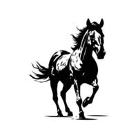 caballo silueta animal negro caballos gráfico vector ilustración