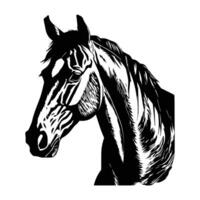 Horse silhouette animal black horses graphic vector illustration