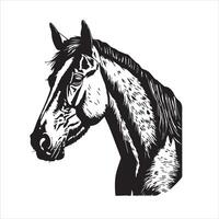 caballo silueta animal logo negro caballos gráfico vector ilustración