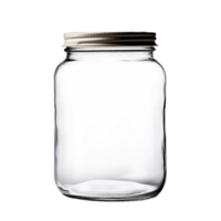 AI generated Glass Container with No Background, Effortlessly Blending into Various Design Contexts png