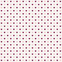 Beautiful and cute heart seamless pattern vector. Minimal pink and red heart on beige background. Symbol of love and Valentine's Day. Design for wrapping paper, card, fabric, print, crafting tape vector
