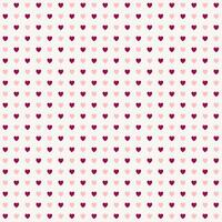 Beautiful and cute heart seamless pattern vector. Minimal pink and red heart on beige background. Symbol of love and Valentine's Day. Design for wrapping paper, card, fabric, print, crafting tape vector