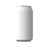 tom metall kan för öl eller soda dryck utan bakgrund. mall för attrapp png