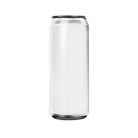 blanco metal lata para cerveza o soda bebida sin antecedentes. modelo para Bosquejo png