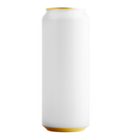 leer Metall können zum Bier oder Limonade trinken ohne Hintergrund. Vorlage zum Attrappe, Lehrmodell, Simulation png