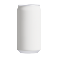 Blank metal can for beer or soda drink without background. Template for mockup png