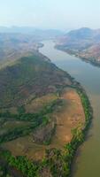 mekong flod landskap i lao video