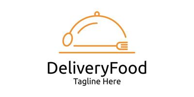 logo design for food delivery, fast food, order, logo design template, symbol, creative idea. vector