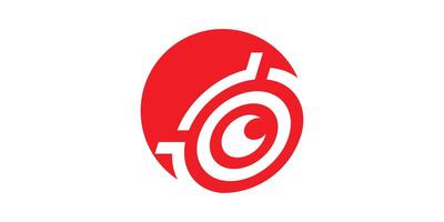 camera target logo design, logo design template, symbol, creative idea. vector