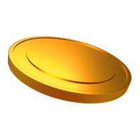 Gold realistic Coins set PNG. Transparent Background png