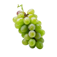 AI generated Green Grape set with transparent background PNG