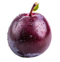 AI generated Plum with transparent background PNG. png