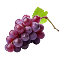 AI generated Red Grape with transparent background PNG