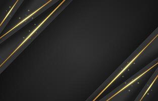Vintage Luxury Black and Gold Background vector