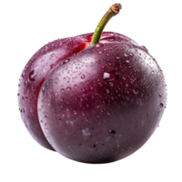 AI generated Plum with transparent background PNG. png