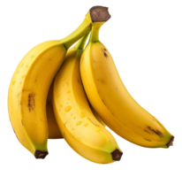 ai gerado banana com transparente fundo png