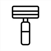 Shaving Razor Simple Line Icon Symbol vector