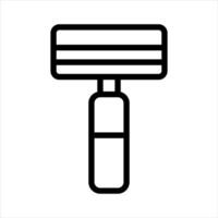 Shaving Razor Simple Line Icon Symbol vector