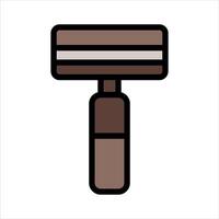 Shaving Razor Simple Line Icon Symbol vector