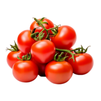 ai generiert reif Tomate mit Nein Hintergrund, mühelos mischen in verschiedene kulinarisch Kontexte png