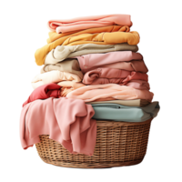 AI generated Transparent Background for Towel Basket, Providing Maximum Design Flexibility png