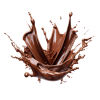 AI generated Chocolate Stream Clarity Cutout, Ensuring Precise and Well Defined Culinary Visual Elements png