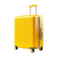 AI generated Clean 3D Suitcase Cutout, Ensuring a Polished Appearance in Graphics png