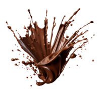 AI generated Cutout Flowing Chocolate, Enhancing Design Flexibility in Dessert Art png