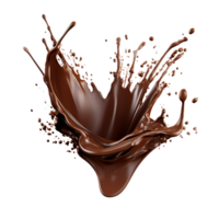 ai generado Derretido chocolate extraído en transparente, facilitando fácil gráfico integración png